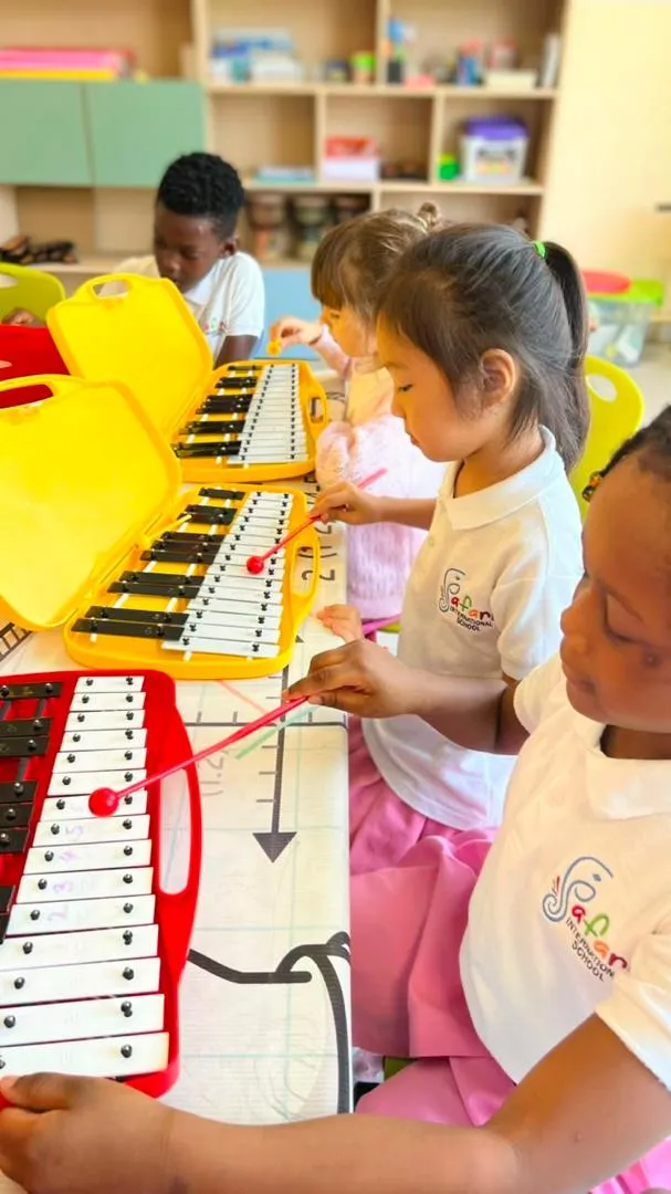 Confident young leaders at Safari International School