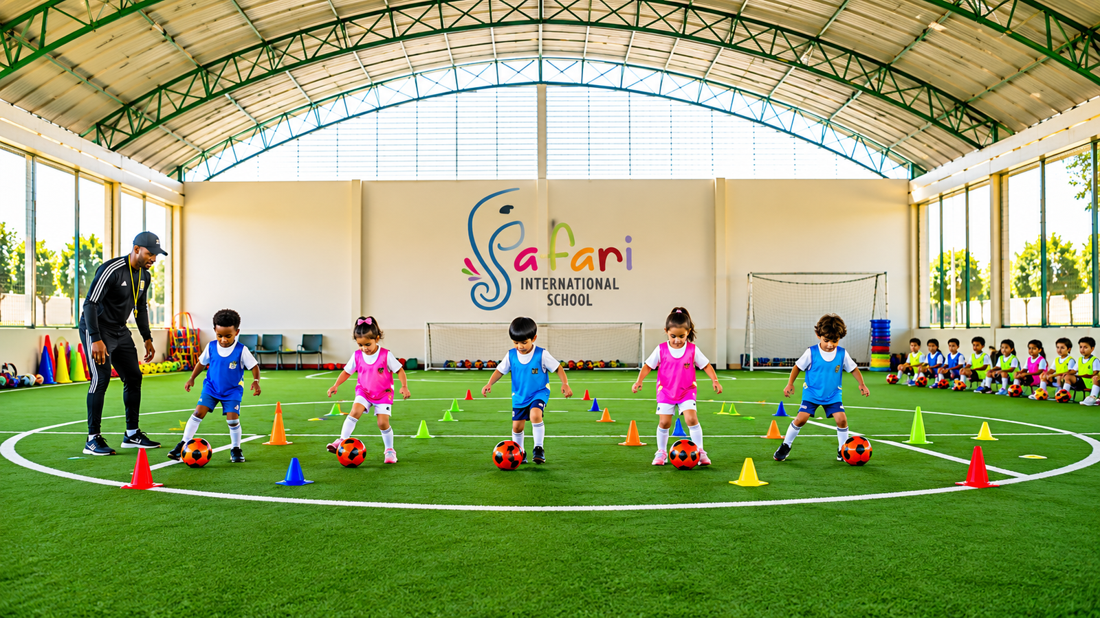 Confident children presenting at Safari International School
